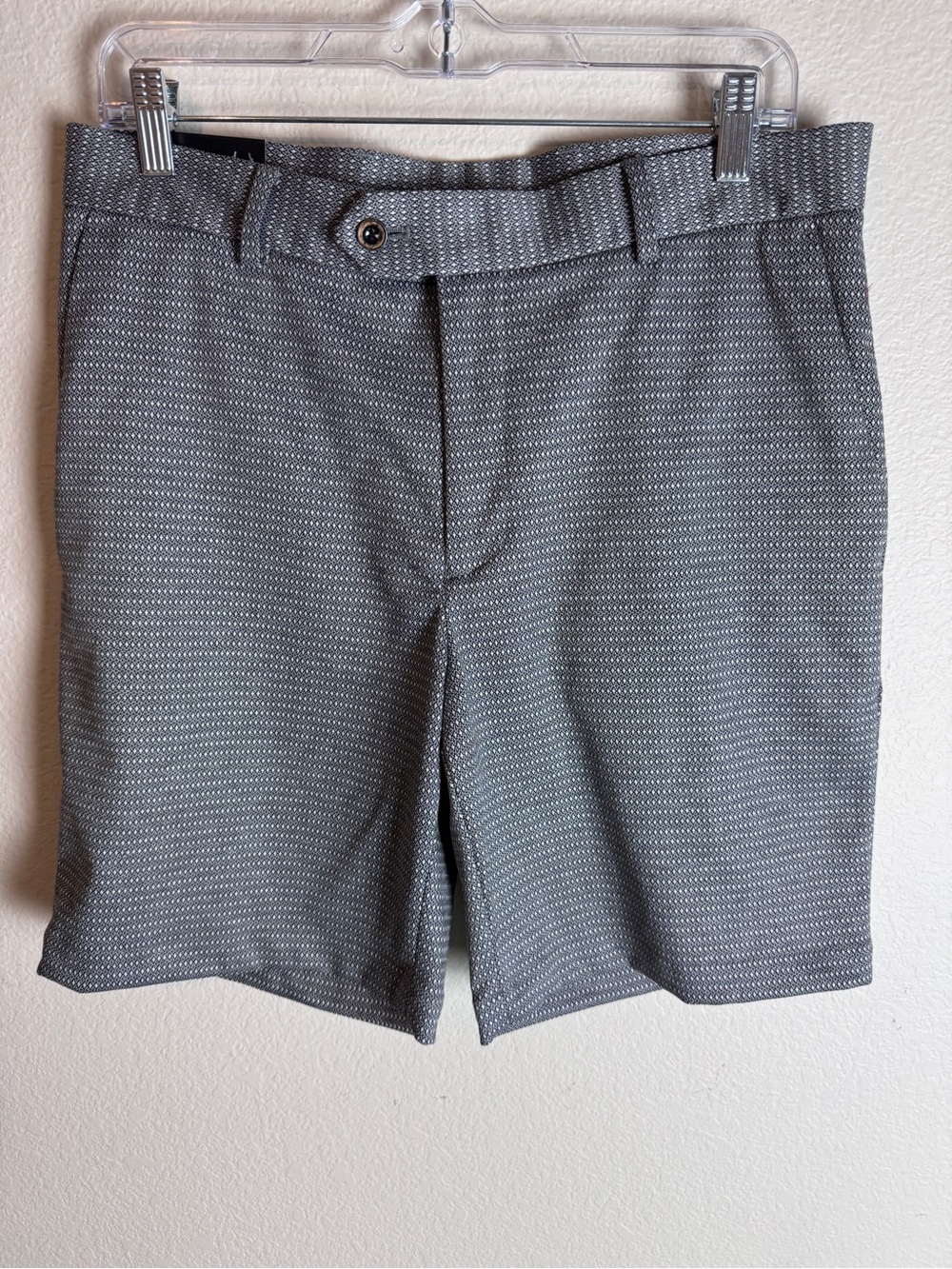 Murano Men's Gray Patterned Performance Shorts Size 32 NWTs
